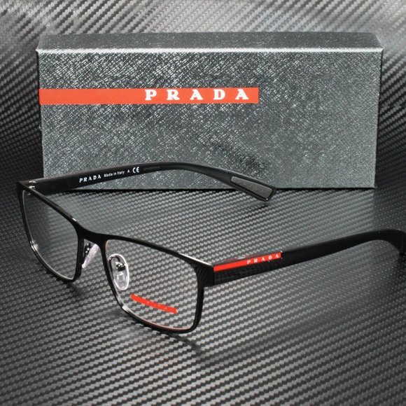 Prada Black Men's Demo 53mm Eyeglasses! - Picture 1 of 4